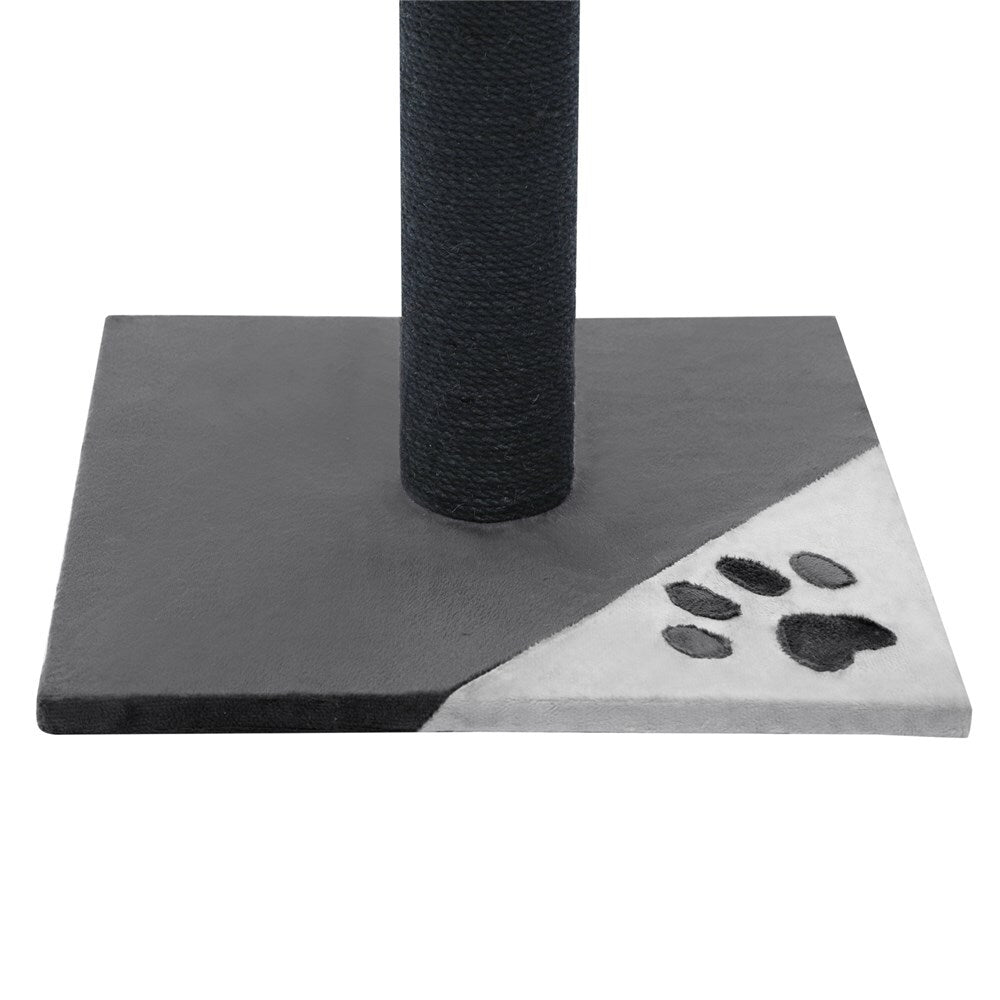 Grey Cat Scratching Tree Scratcher Post Pole Furniture Gym House V278-92361-HAWTHORN-POST-GR