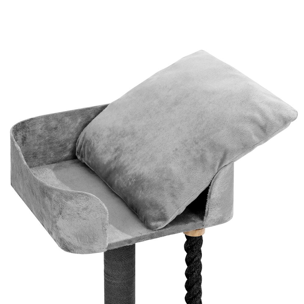 Grey Cat Scratching Tree Scratcher Post Pole Furniture Gym House V278-92392-GREY-FITZROY-POST