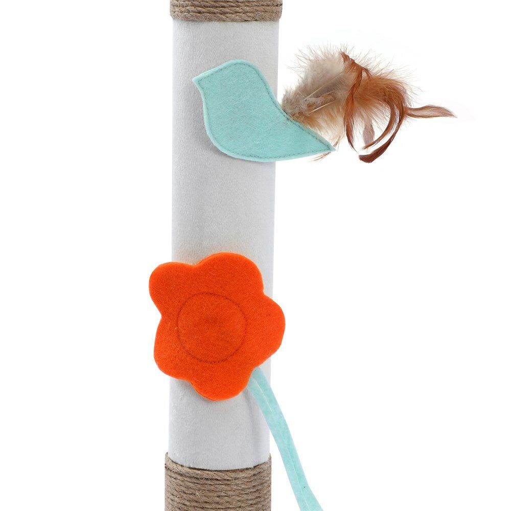 89 cm Cat Kitten Single Scratching Post with Toy V278-92477-HEIDELBERG-CAT-POST
