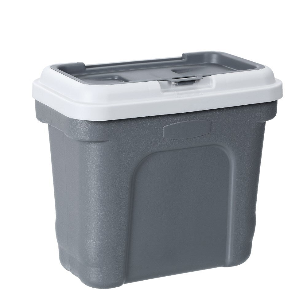 30L Pet Dogs Puppy Food Storage Storer Container w/ Scoop Grey V278-96147-PET-FOOD-STORER-S