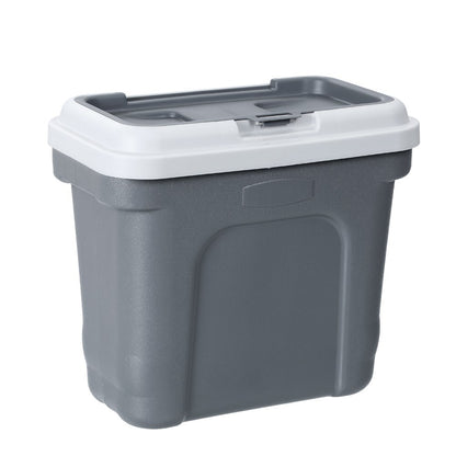 30L Pet Dogs Puppy Food Storage Storer Container w/ Scoop Grey V278-96147-PET-FOOD-STORER-S