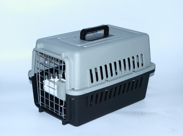 YES4PETS Small Dog Cat Crate Pet Airline Carrier Cage With Bowl and Tray-Black V278-AA1-BLACK
