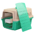 YES4PETS Small Dog Cat Crate Pet Airline Carrier Cage With Bowl and Tray-Green V278-AA1-GREEN-BOWL-TRAY