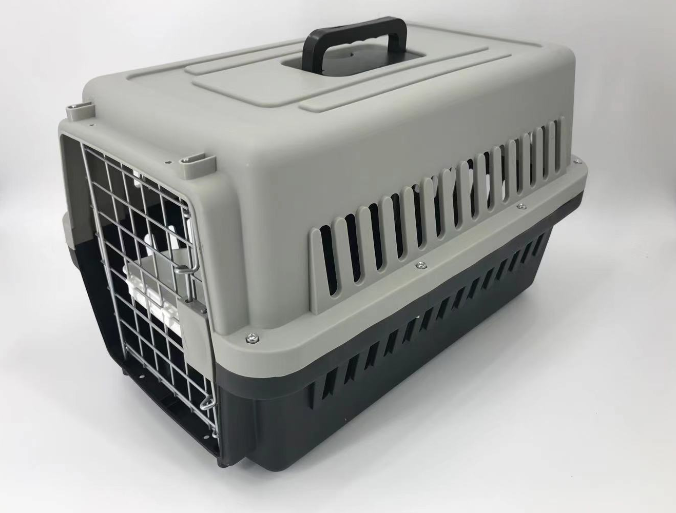 YES4PETS Medium Dog Cat Crate Pet Carrier Airline Cage With Bowl & Tray-Black V278-AA2-BLACK