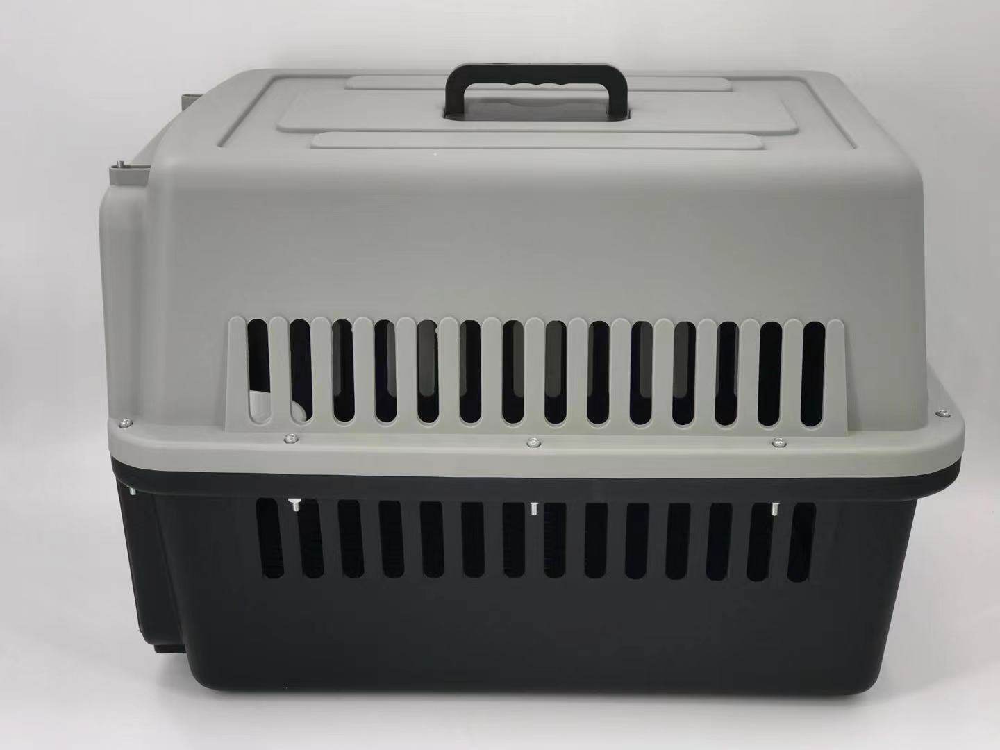 YES4PETS Large Dog Cat Crate Pet Carrier Rabbit Airline Cage With Tray And Bowl Black V278-AA3_BLACK