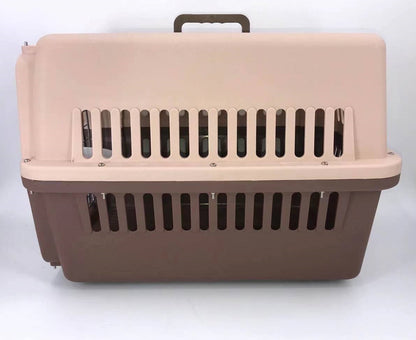 YES4PETS Large Airline Dog Cat Crate Pet Carrier Cage With Tray And Bowl Brown V278-AA3_BROWN