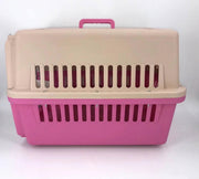 YES4PETS Pink Large Dog Puppy Cat Crate Pet Carrier Cage W Tray, Bowl & Removable Wheels V278-AA3_PINK-BOWL-TRAY-WHEEL