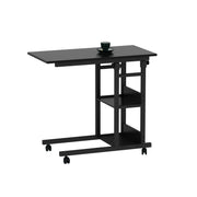 YES4HOMES Side Table with Storage Shelves, Height Adjustable Sofa Couch Coffee End Table Bedside Table Laptop V278-ADJUSTABLE-COMPUTER-DESK