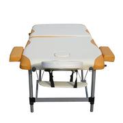 YES4HOMES 2 Fold Portable Aluminium Massage Table Massage Bed Beauty Therapy V278-ALUM-FOLD2-670-CO