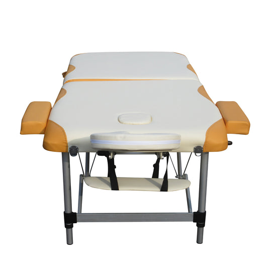 YES4HOMES 2 Fold Portable Aluminium Massage Table Massage Bed Beauty Therapy V278-ALUM-FOLD2-670-CO