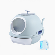 YES4PETS Cat Toilet Litter Box Tray House W Sky window Drawer Photocatalyst Purifier Blue V278-AT1002-2-PURIFIER-BLUE
