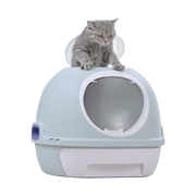 YES4PETS Cat Toilet Litter Box Tray House W Sky window Drawer Photocatalyst Purifier Blue V278-AT1002-2-PURIFIER-BLUE
