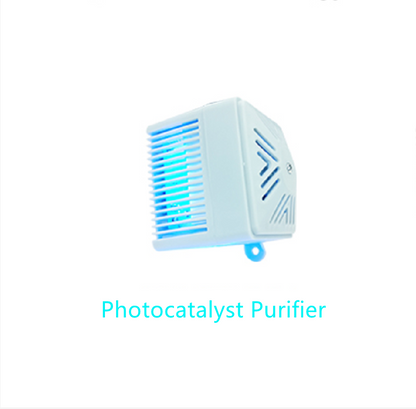 YES4PETS Cat Toilet Litter Box Tray House W Sky window Drawer Photocatalyst Purifier Blue V278-AT1002-2-PURIFIER-BLUE