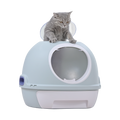 YES4PETS Hooded Cat Toilet Litter Box Tray House With Drawer & Scoop Blue V278-AT1002-3-WINDOWTRAY-BLUE