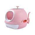 YES4PETS Hooded Cat Toilet Litter Box Tray House With Drawer & Scoop Pink V278-AT1002-3-WINDOWTRAY-PINK