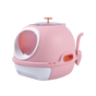 YES4PETS Hooded Cat Toilet Litter Box Tray House With Drawer & Scoop Pink V278-AT1002-3-WINDOWTRAY-PINK