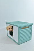 YES4PETS Small Plastic Pet Dog Puppy Cat House Kennel Green V278-AT2004-GREEN-PET-HOUSE