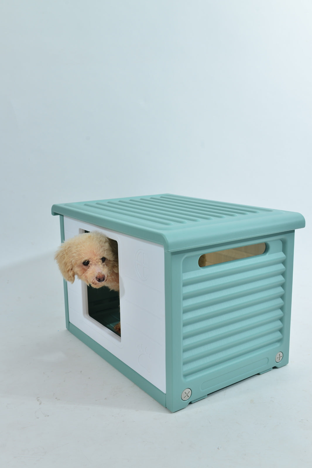 YES4PETS Small Plastic Pet Dog Puppy Cat House Kennel Green V278-AT2004-GREEN-PET-HOUSE