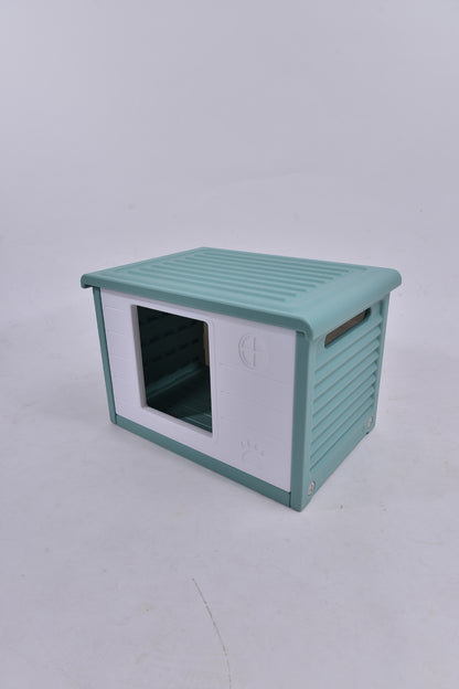 YES4PETS Small Plastic Pet Dog Puppy Cat House Kennel Green V278-AT2004-GREEN-PET-HOUSE