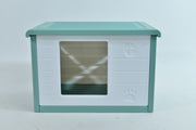 YES4PETS Small Plastic Pet Dog Puppy Cat House Kennel Green V278-AT2004-GREEN-PET-HOUSE