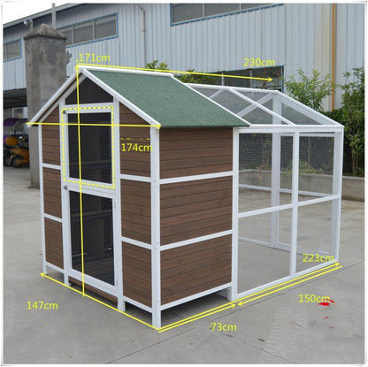 YES4PETS XXL Aviary Pigeon Bird Cage Wooden Outdoor House Pigeon Breeding Cage V278-AV348-AV349-TL001