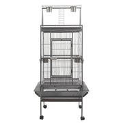 YES4PETS 174 cm Large Bird Budgie Cage Parrot Aviary With Metal Tray and Wheel V278-B005-1