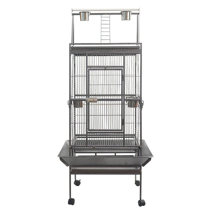 YES4PETS 174 cm Large Bird Budgie Cage Parrot Aviary With Metal Tray and Wheel V278-B005-1