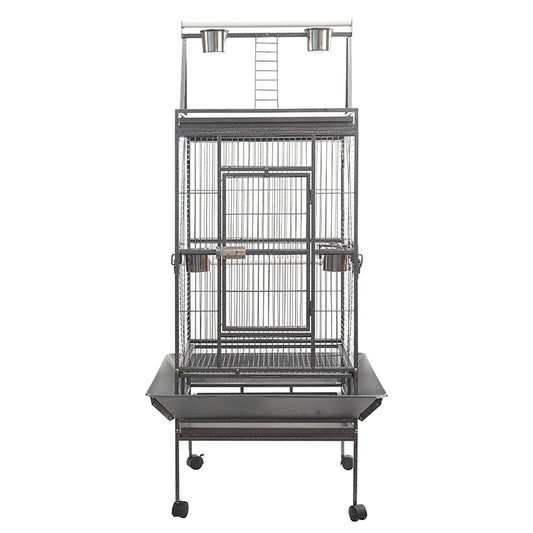 YES4PETS 174 cm Large Bird Budgie Cage Parrot Aviary With Metal Tray and Wheel V278-B005-1