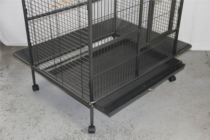 YES4PETS 160cm XL Bird Cage Pet Parrot Aviary Perch Castor Wheels V278-B015