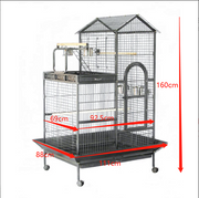 YES4PETS 160cm XL Bird Cage Pet Parrot Aviary Perch Castor Wheels V278-B015
