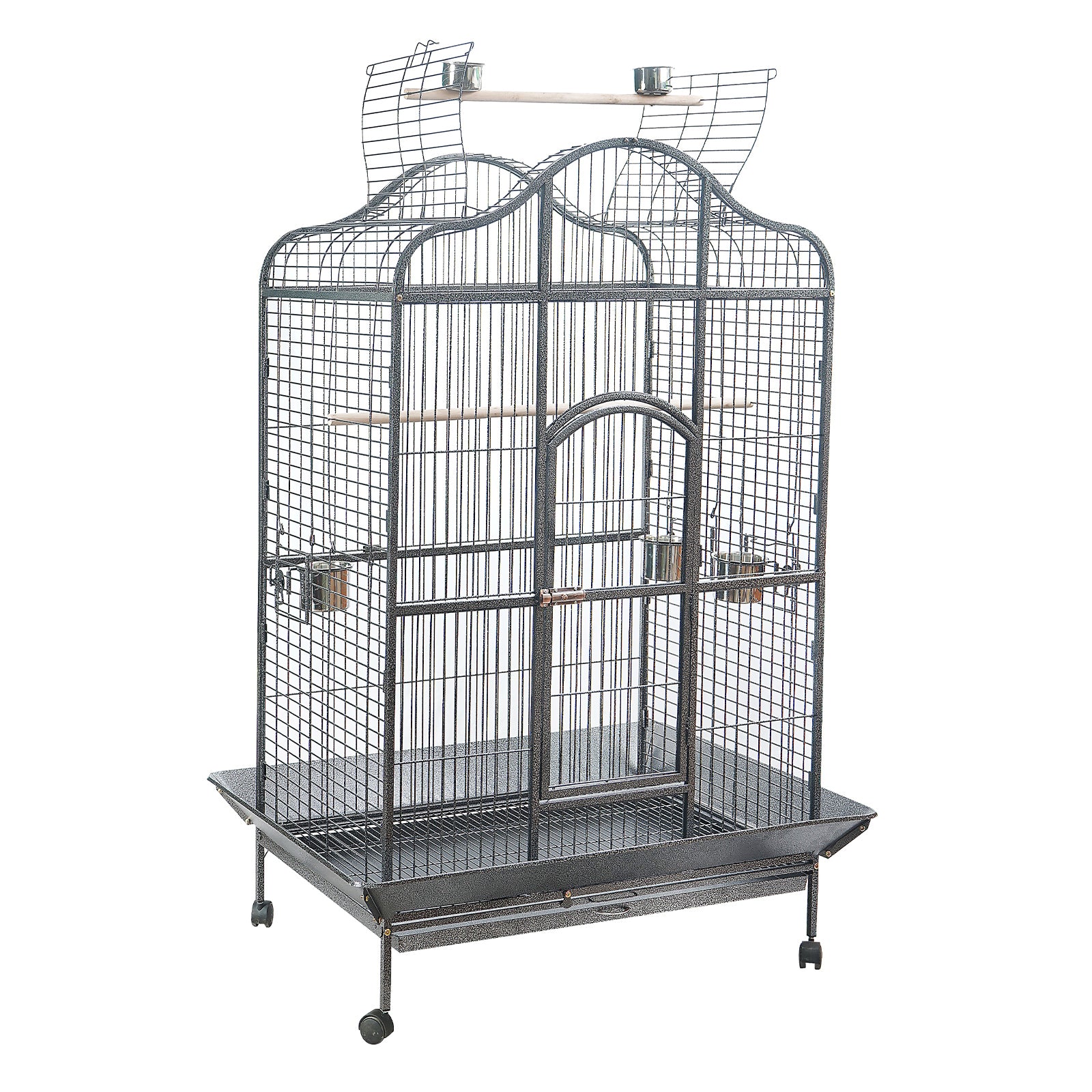 YES4PETS XL Bird Cage Pet Parrot Aviary with Perch & Feeder V278-B022F-AB