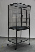 YES4PETS 135cm Bird Cage Parrot Aviary Pet Stand-alone Budgie Perch Castor Wheels V278-B031