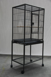 YES4PETS 135cm Bird Cage Parrot Aviary Pet Stand-alone Budgie Perch Castor Wheels V278-B031