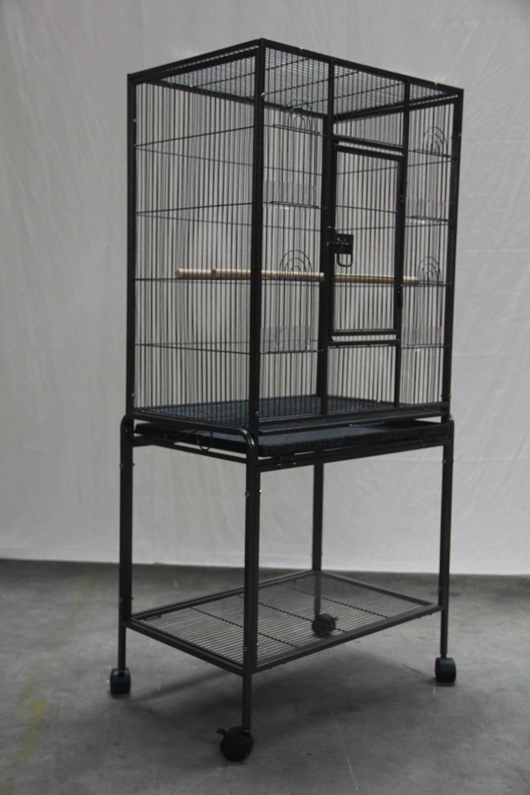YES4PETS 135cm Bird Cage Parrot Aviary Pet Stand-alone Budgie Perch Castor Wheels V278-B031