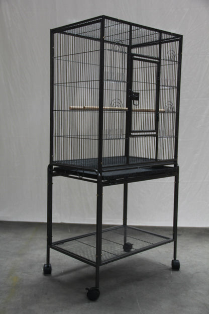 YES4PETS 135cm Bird Cage Parrot Aviary Pet Stand-alone Budgie Perch Castor Wheels V278-B031