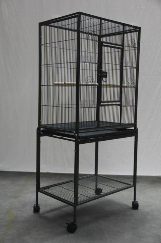 YES4PETS 135cm Bird Cage Parrot Aviary Pet Stand-alone Budgie Perch Castor Wheels V278-B031