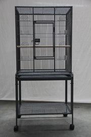 YES4PETS 135cm Bird Cage Parrot Aviary Pet Stand-alone Budgie Perch Castor Wheels V278-B031