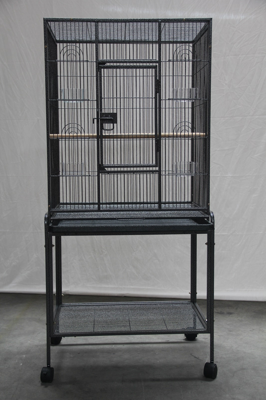 YES4PETS 135cm Bird Cage Parrot Aviary Pet Stand-alone Budgie Perch Castor Wheels V278-B031