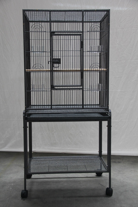 YES4PETS 135cm Bird Cage Parrot Aviary Pet Stand-alone Budgie Perch Castor Wheels V278-B031