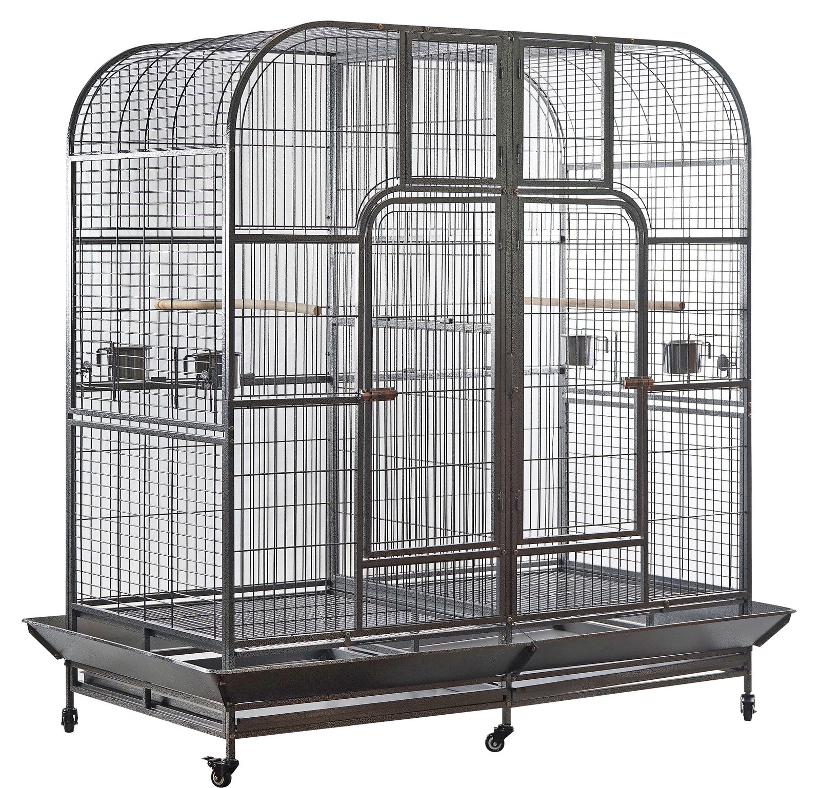 YES4PETS XXXL 185 cm Bird Cage Pet Parrot Aviary Perch Castor Wheel Removable Divider V278-B050F