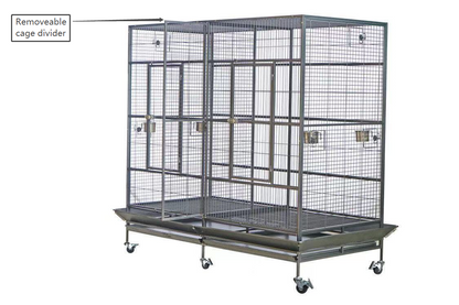 YES4PETS XXXL 195 cm Bird Cage Pet Parrot Aviary Perch Castor Wheel V278-B069