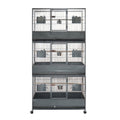 YES4PETS 187cm XL Triple Stackers Breeding Bird Parrot Cage Cockatoos Aviary V278-B073
