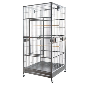 YES4PETS XXL 203cm Macaw Parrot Aviary Bird Cat Pet Cage On Wheels V278-B076