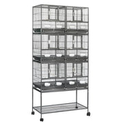 YES4PETS 208cm XXL Stackable Breeding Bird Budgies Aviary Cage V278-B083-1
