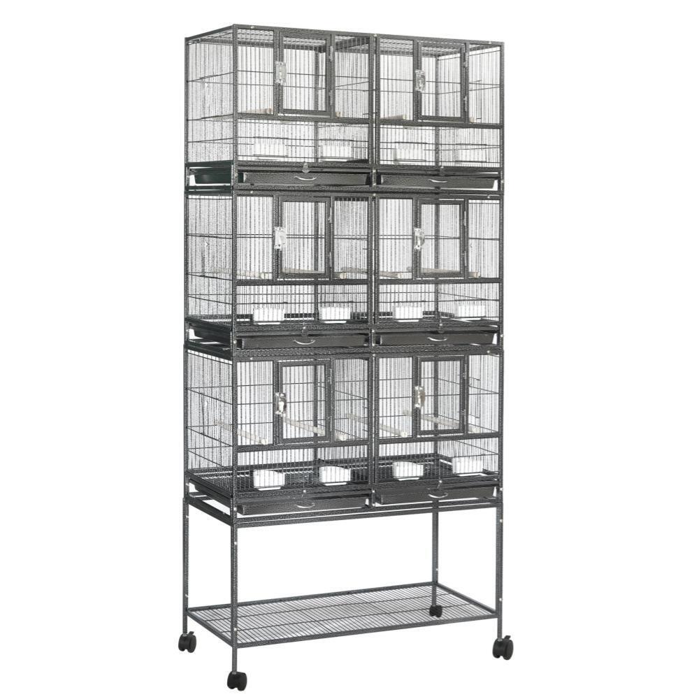 YES4PETS 208cm XXL Stackable Breeding Bird Budgies Aviary Cage V278-B083-1