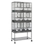 YES4PETS 208cm XXL Stackable Breeding Bird Budgies Aviary Cage V278-B083-1