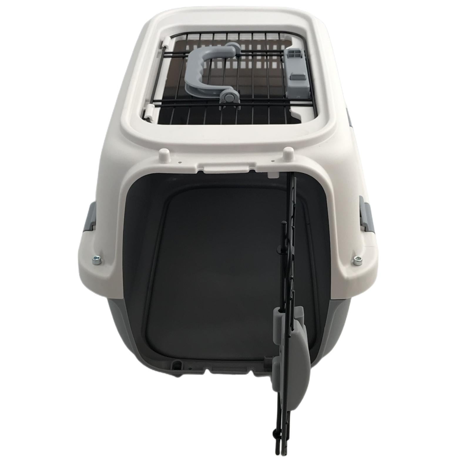 YES4PETS Small Dog Cat Rabbit Crate Pet Kitten Carrier Parrot Cage Grey V278-BH-1-S-SKYLIGHT-GREY