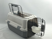 YES4PETS Small Dog Cat Rabbit Crate Pet Kitten Carrier Parrot Cage Grey V278-BH-1-S-SKYLIGHT-GREY
