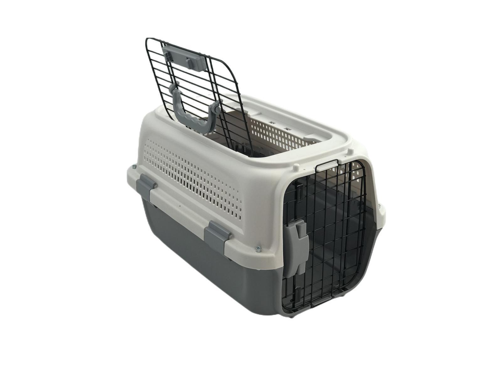 YES4PETS Medium Dog Cat Rabbit Crate Pet Kitten Carrier Parrot Cage Grey V278-BH-2-M-SKYLIGHT-GREY