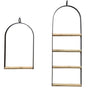 YES4PETS Bird Cage Jumbo Swing Metal Arch Frame Wood Perch Canary Pet Parrot Hanging Toy V278-BIRD-SWING-SETS